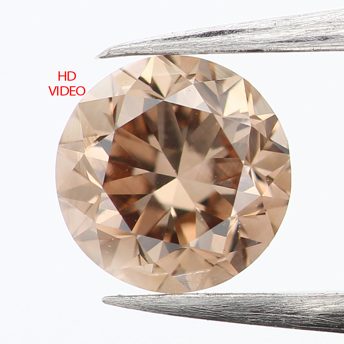 0.41 Ct Natural Loose Round Shape Diamond Brown Color Round Diamond 4.50 MM Natural Loose Brown Diamond Round Brilliant Cut Diamond LQ837
