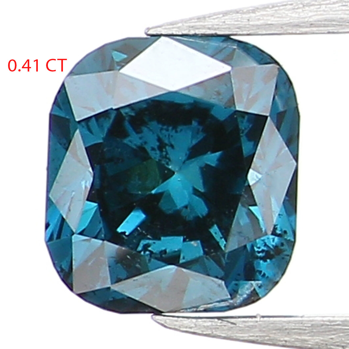 0.41 Ct Natural Loose Diamond, Cushion Diamond, Blue Diamond, Polished Diamond, Brilliant Cut Diamond, Rustic Diamond, Antique Diamond L860