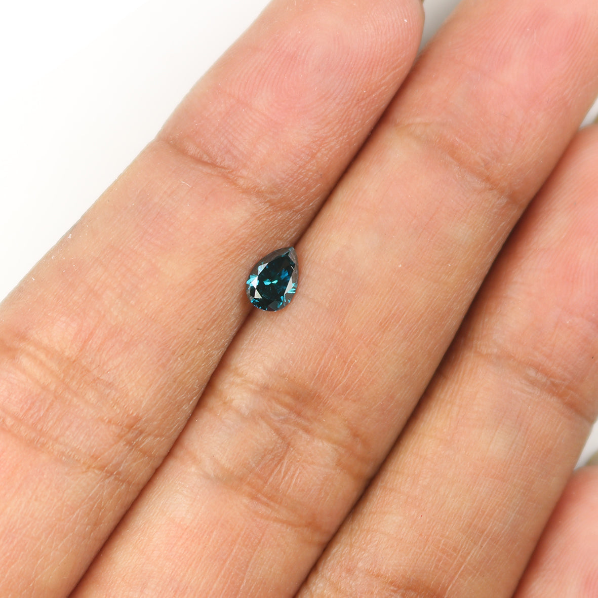 0.28 CT Natural Loose Pear Shape Diamond Blue Color Pear Cut Diamond 5.45 MM Natural Blue Color Diamond Pear Brilliant Cut Diamond LQ899