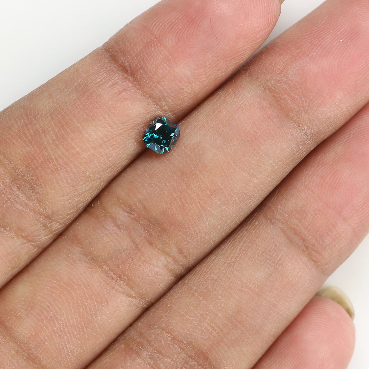 0.41 CT Natural Loose Cushion Shape Diamond Blue Color Cushion Diamond 4.30 MM Natural Loose Blue Color Cushion Brilliant Cut Diamond LQ860