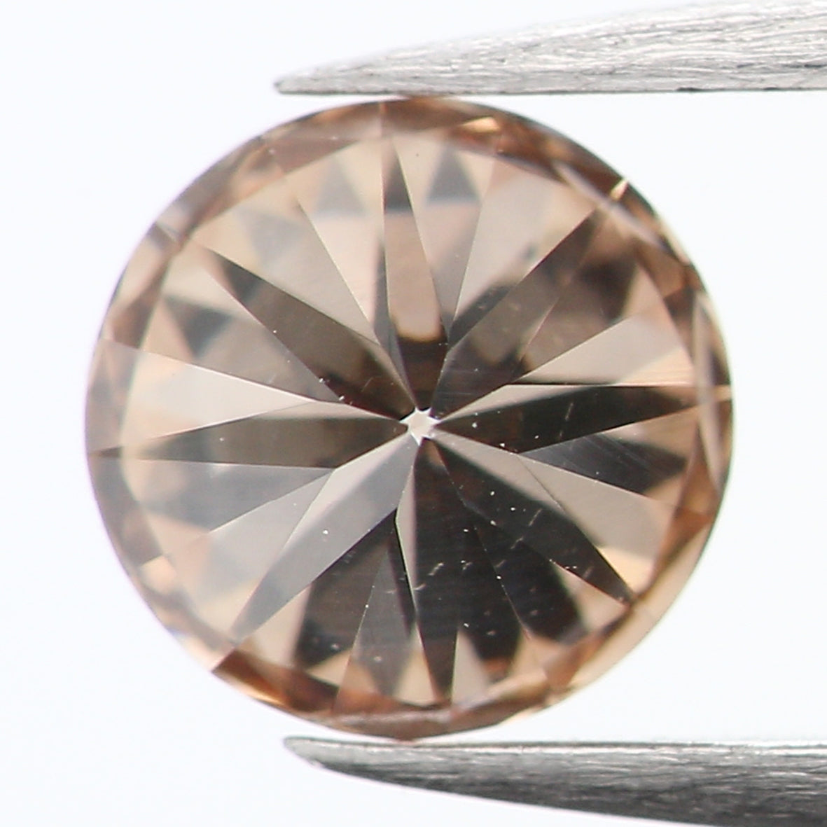 0.41 Ct Natural Loose Diamond, Brown Diamond, Round Diamond, Round Brilliant Cut Diamond, Sparkling Diamond, Rustic Diamond, L837