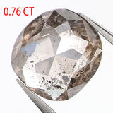 0.76 Ct Natural Loose Diamond, Cushion Diamond, Salt And Pepper, Black Diamond, Grey Diamond, Cushion Cut Diamond, Geometric Diamond, KDL533
