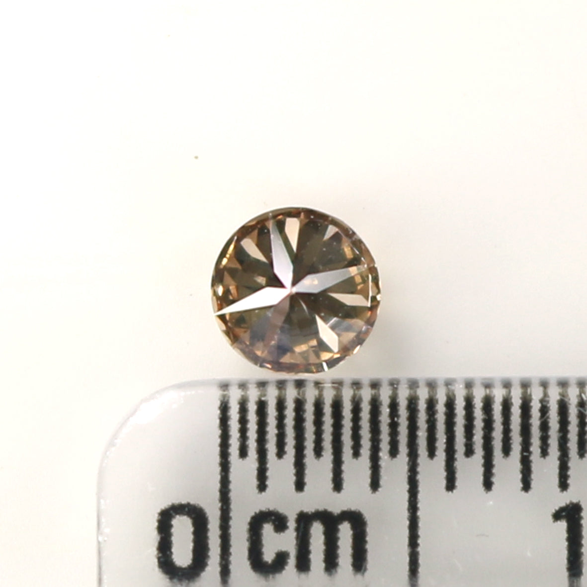 0.41 Ct Natural Loose Diamond, Brown Diamond, Round Diamond, Round Brilliant Cut Diamond, Sparkling Diamond, Rustic Diamond, L837