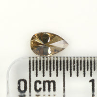 0.32 CT Natural Loose Diamond, Pear Diamond, Brown Diamond, Rustic Diamond, Pear Cut Diamond, Fancy Color Diamond, L847