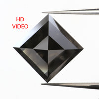 3.28 Ct Natural Loose Diamond, Kite Cut Diamond, Black Color Diamond, Rose Cut Diamond, Rustic Diamond, Real Diamond KDL9504