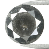 2.69 Ct Natural Loose Diamond, Round Rose Cut Diamond, Black Diamond, Rose Cut Diamond, Rustic Diamond, Real Diamond KDL180