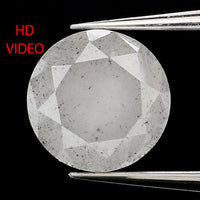 0.78 Ct Natural Loose Diamond Round Milky Grey Color I3 Clarity 5.30 MM L9382