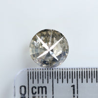 2.30 CT Natural Loose Diamond Round Brown Salt And Pepper Color 8.05 MM KDL9054