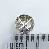 2.30 CT Natural Loose Diamond Round Brown Salt And Pepper Color 8.05 MM KDL9054