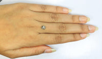 1.17 Ct Natural Loose Diamond Oval Grey Salt And Pepper Color I3 Clarity 6.70 MM KDL8693