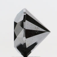 3.76 Ct Natural Loose Diamond Round Black Color 9.30 MM KDL8487