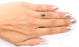 IGI CERTIFIED 1.34 Ct Natural Loose Diamond Pear Brilliant Natural Fancy Black Color 7.75 MM KDL9380