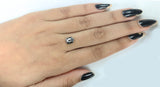 2.05 Ct Natural Loose Diamond Shield Black Grey Salt And Pepper Color I3 Clarity 8.50 MM KDL8057