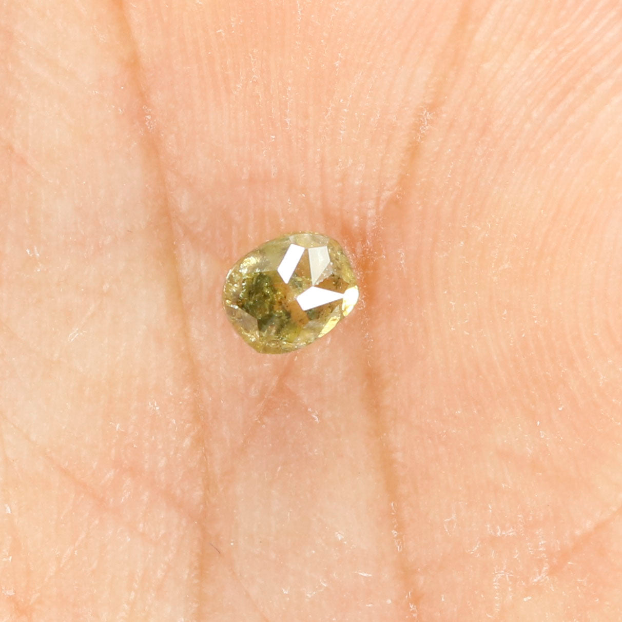 0.41 Ct Natural Loose Diamond, Cushion Diamond, Fancy  Diamond, Green Diamond, Yellow Diamond, Polished Diamond, Real Diamond L5634