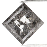 0.96 CT Natural Loose Diamond, Salt And Pepper Diamond, Kite Cut Diamond, Black Diamond, Grey Diamond, Geometric Rose Cut Diamond KDL221