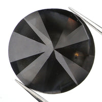 2.65 Ct Natural Loose Diamond, Black Diamond, Round Diamond, Round Brilliant Cut Diamond, Sparkling Diamond, Rustic Diamond KDL9631