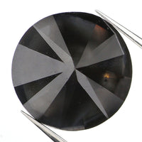 2.65 Ct Natural Loose Round Diamond Black Color Round Diamond 8.55 MM Natural Loose Diamond Black Color Round Brilliant Cut Diamond QL9631