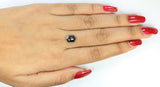 2.63 Ct Natural Loose Diamond Hexagon Black Color I3 Clarity 10.00 MM KDL8209