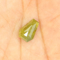 1.96 Ct Natural Loose Diamond, Coffin Cut Diamond, Yellow Diamond, Rustic Diamond, Antique Diamond, Real Diamond, Minimal Diamond KDL9586