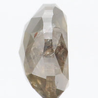 2.77 Ct Natural Loose Diamond Oval Greenish Brown  I3 Clarity 8.75 MM KDK2155