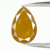 1.60 CT Natural Loose Diamond, Pear Diamond, Yellow Diamond, Rustic Diamond, Pear Cut Diamond, Fancy Color Diamond KDK2263