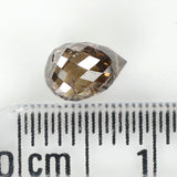 0.93 Ct Natural Loose Diamond, Briolette Diamond, Brown Diamond, Briolette Cut Bead Diamond, Polished Diamond, Faceted Diamond L9850