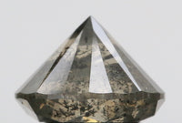 2.43 Ct Natural Loose Diamond Round Yellow Green Salt And Pepper Color I3 Clarity 8.20 MM KDL8553