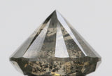 2.43 Ct Natural Loose Diamond Round Yellow Green Salt And Pepper Color I3 Clarity 8.20 MM KDL8553