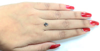 0.96 Ct Natural Loose Diamond Shield Black Grey Color I3 Clarity 7.15 MM KDK2040