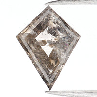 0.41 CT Natural Loose Diamond, Salt And Pepper Diamond, Kite Cut Diamond, Black Diamond, Grey Diamond, Geometric Rose Cut Diamond L223