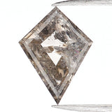 0.41 CT Natural Loose Diamond, Salt And Pepper Diamond, Kite Cut Diamond, Black Diamond, Grey Diamond, Geometric Rose Cut Diamond L223