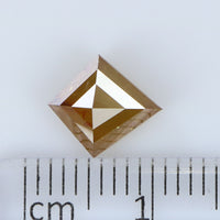 1.74 CT Natural Loose Diamond Kite Yellow Brown Color I3 Clarity 9.00 MM KDK2184