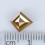 1.74 CT Natural Loose Diamond Kite Yellow Brown Color I3 Clarity 9.00 MM KDK2184