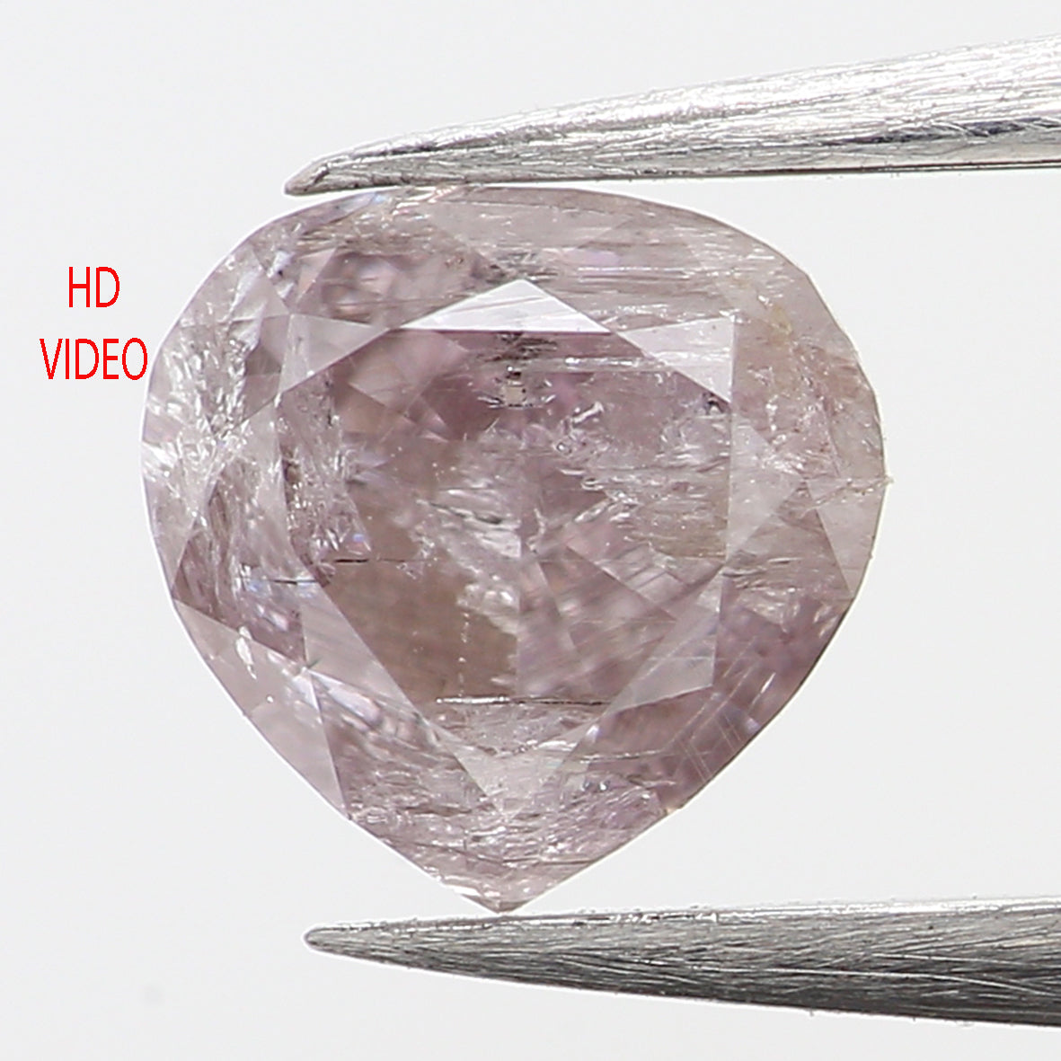 0.39 Ct Natural Loose Diamond, Heart Diamond, Pink Diamond, Rose Cut Diamond,Heart Shape Diamond, Antique Diamond KR922