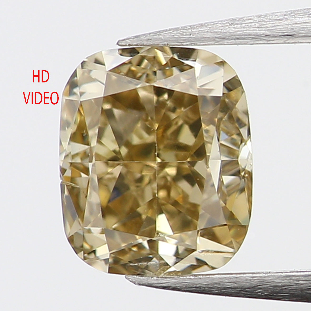 0.62 Ct Natural Loose Diamond, Cushion Diamond, Brown Diamond, Green Diamond, Antique Diamond, Rustic Diamond, Real Diamond L5728