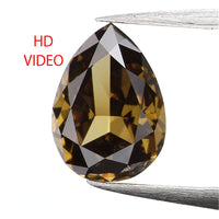 0.46 CT Natural Loose Diamond, Pear Diamond, Green Diamond, Yellow Diamond, Rustic Diamond, Pear Cut Diamond, Fancy Color Diamond L5190