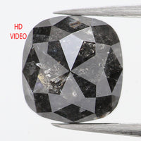 1.74 Ct Natural Loose Diamond, Cushion Diamond, Black Diamond, Polished Diamond, Real Diamond, Rustic Diamond, Antique Diamond KDL461