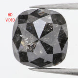 1.74 Ct Natural Loose Diamond, Cushion Diamond, Black Diamond, Polished Diamond, Real Diamond, Rustic Diamond, Antique Diamond KDL461