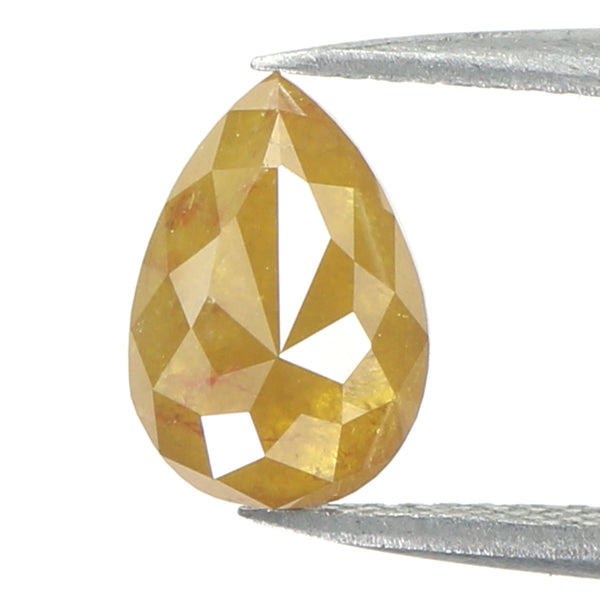 1.60 CT Natural Loose Diamond, Pear Diamond, Yellow Diamond, Rustic Diamond, Pear Cut Diamond, Fancy Color Diamond KDK2263
