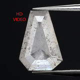 0.80 Ct Natural Loose Diamond, Coffin Cut Diamond, Grey Diamond, Rustic Diamond, Antique Diamond, Real Diamond, Minimal Diamond KDL9673