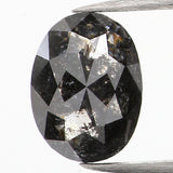 0.51 Ct Natural Loose Diamond, Oval Diamond, Black Diamond, Grey Diamond, Salt and Pepper Diamond, Antique Diamond, Real Diamond, KDK2334