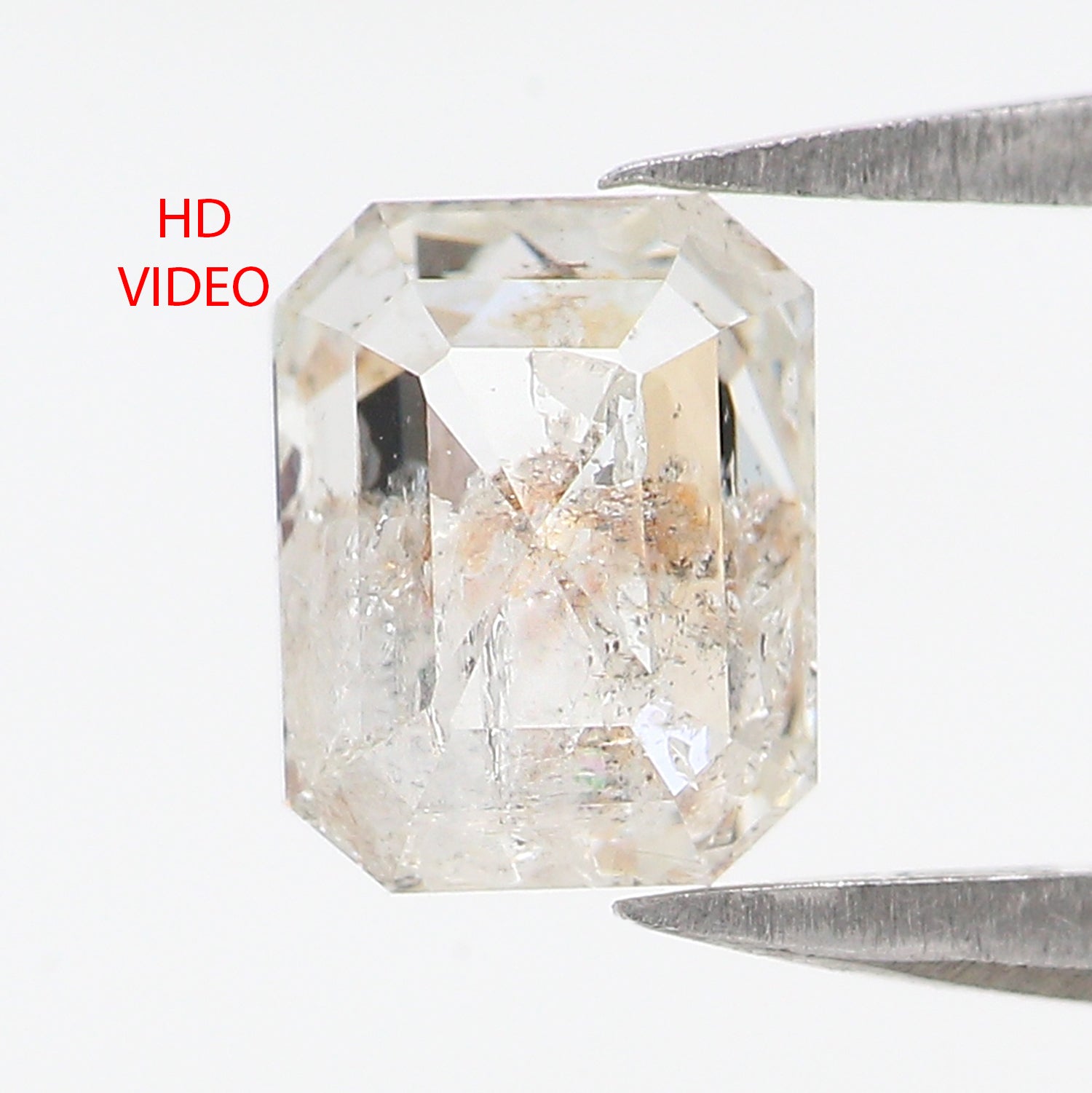 1.05 CT Natural Loose Emerald Shape Diamond White - G Color Emerald Cut Diamond 6.30 MM Natural Loose Emerald Shape Rose Cut Diamond QL2581