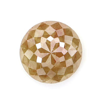 Natural Loose Rose Cut Brown Color Diamond 1.31 CT 6.45 MM Round Rose Cut Shape Diamond L9750