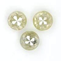 Natural Loose Rose Cut Diamond Yellow Grey Color 1.76 CT 4.60 MM Rose Cut Shape Diamond L9208