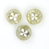 Natural Loose Rose Cut Diamond Yellow Grey Color 1.76 CT 4.60 MM Rose Cut Shape Diamond L9208