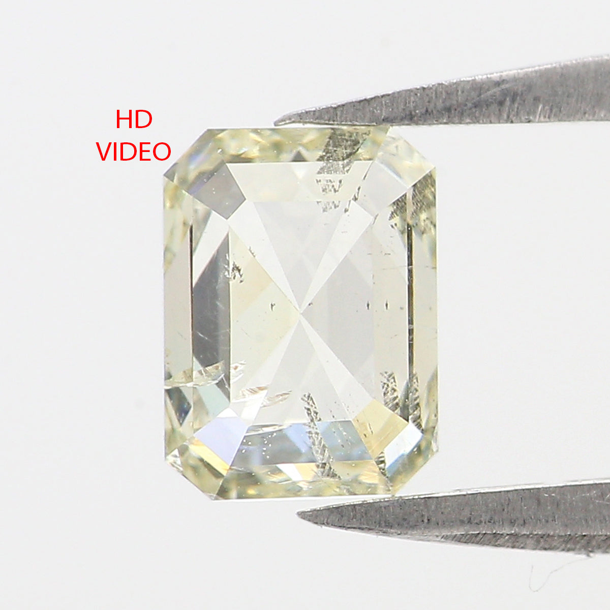 Natural Loose Emerald Shape White - J Color Diamond 1.16 CT 6.67 MM Emerald Shape Rose Cut Diamond L2661