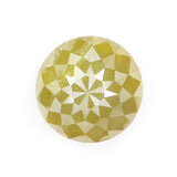 Natural Loose Rose Cut Green Yellow Color Diamond 1.87 CT 6.75 MM Round Rose Cut Shape Diamond L9857