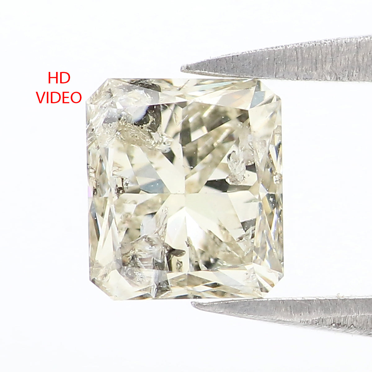 Natural Loose Radiant Diamond White - J Color 1.48 CT 6.05 MM Radiant Shape Brilliant Cut Diamond KDL2640