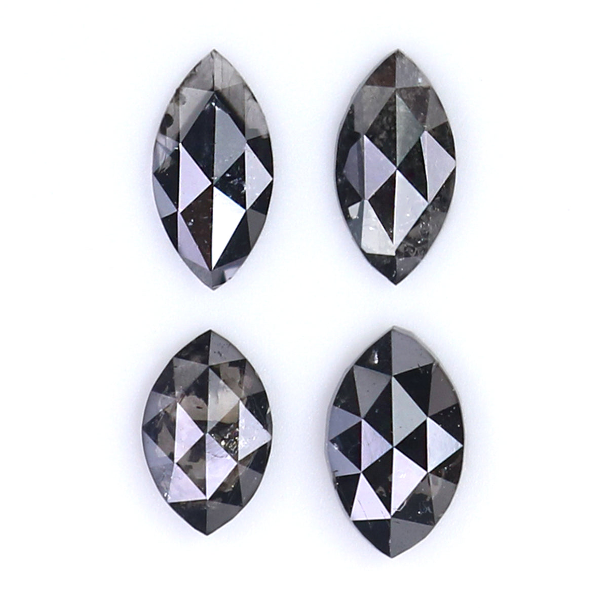 0.94 CT Natural Loose Marquise Shape Diamond Black Color Marquise Cut Diamond 5.30 MM Natural Black Diamond Marquise Rose Cut Diamond LQ1606