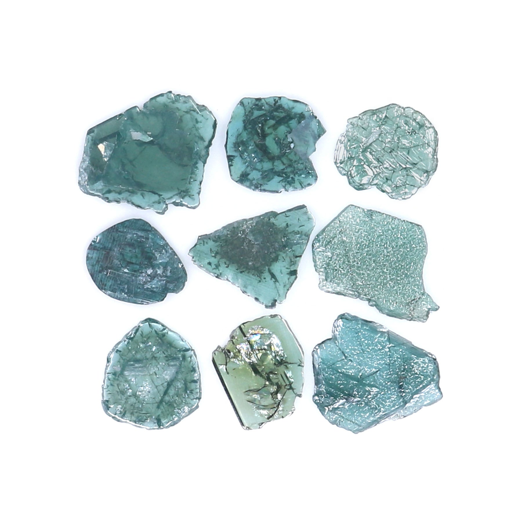 1.90 CT Natural Loose Slice Shape Diamond Blue Color Slice Cut Diamond 5.00 MM Natural Loose Blue Color Slice Irregular Cut Diamond LQ9173